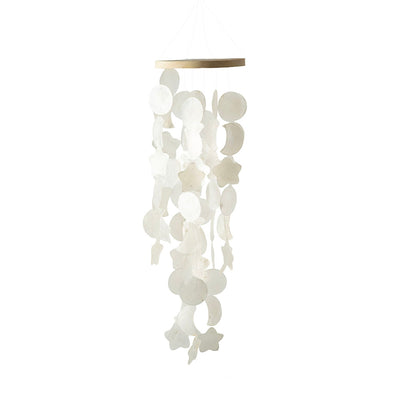 Moons & Stars Capiz Wind Chime 65x15cm