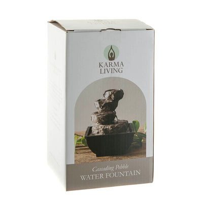 Pebble Water Fountain Statue 18x14cm