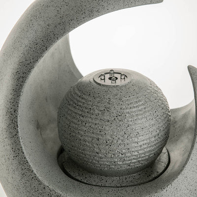 Crescent Water Fountain Statue 32x26cm