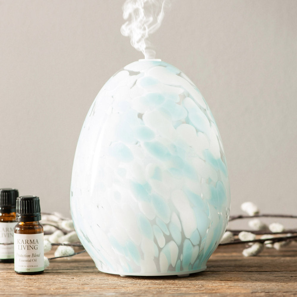 Blue Glass Ultrasonic Diffuser 90ml