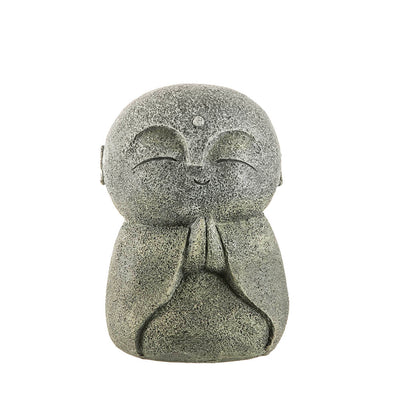 Monk Japanese Statue Grey 15x11cm