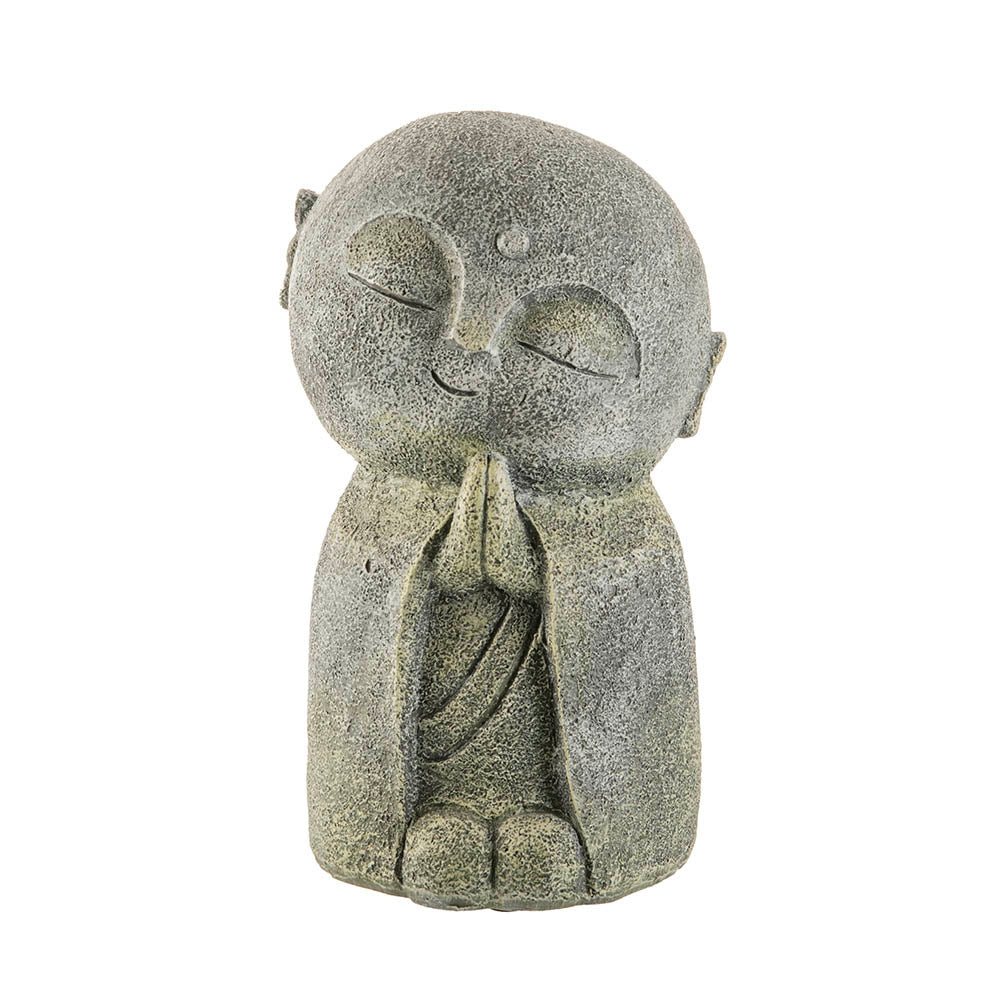 Monk Japanese Statue Grey 22x12cm