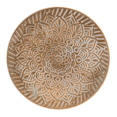 Mandala Whitewash Gold Table 46x52cm