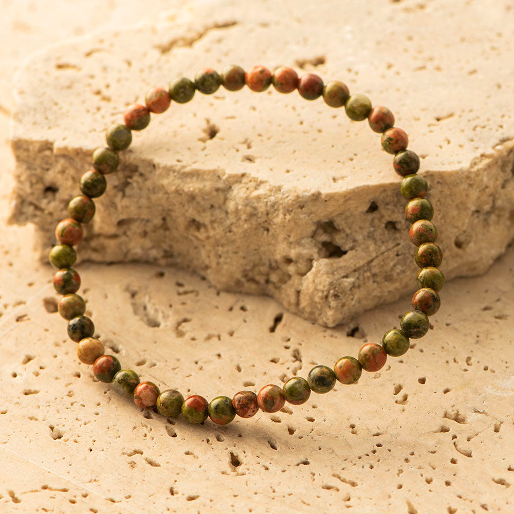 Unakite Bracelet Mini Gemstone