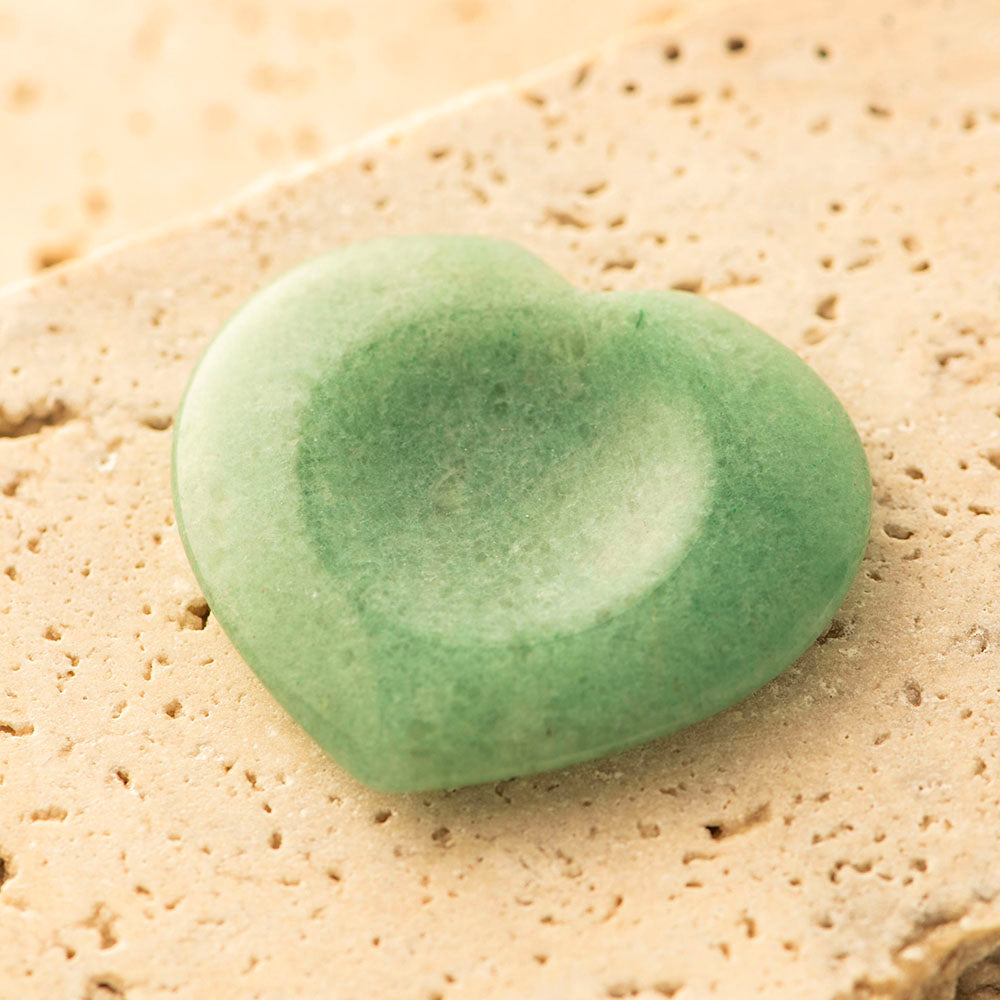Green Aventurine Heart Worry Stone