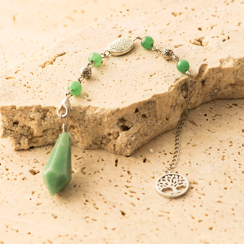 Aventurine Tree of Life Pendulum