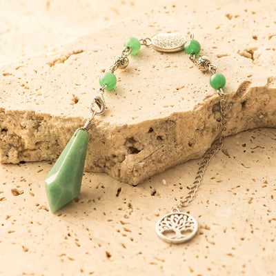 Aventurine Tree of Life Pendulum