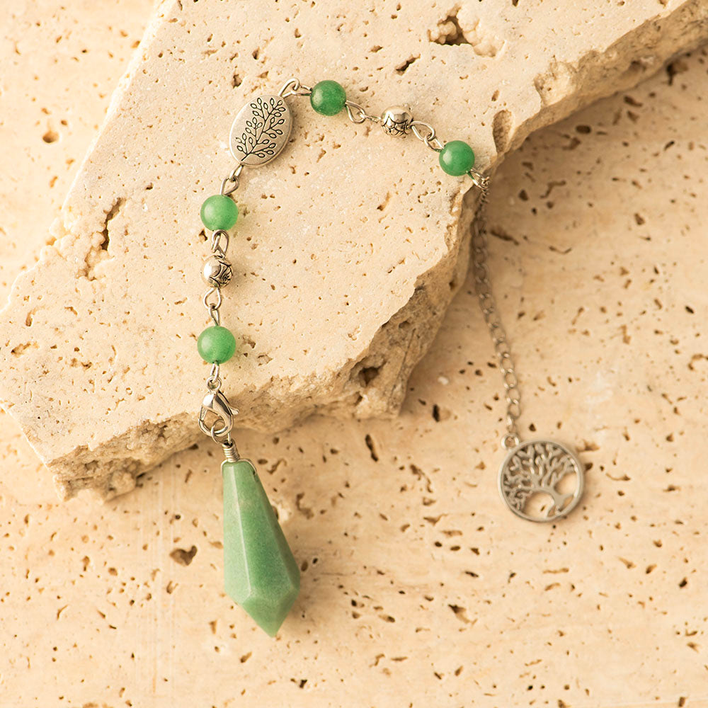 Aventurine Tree of Life Pendulum