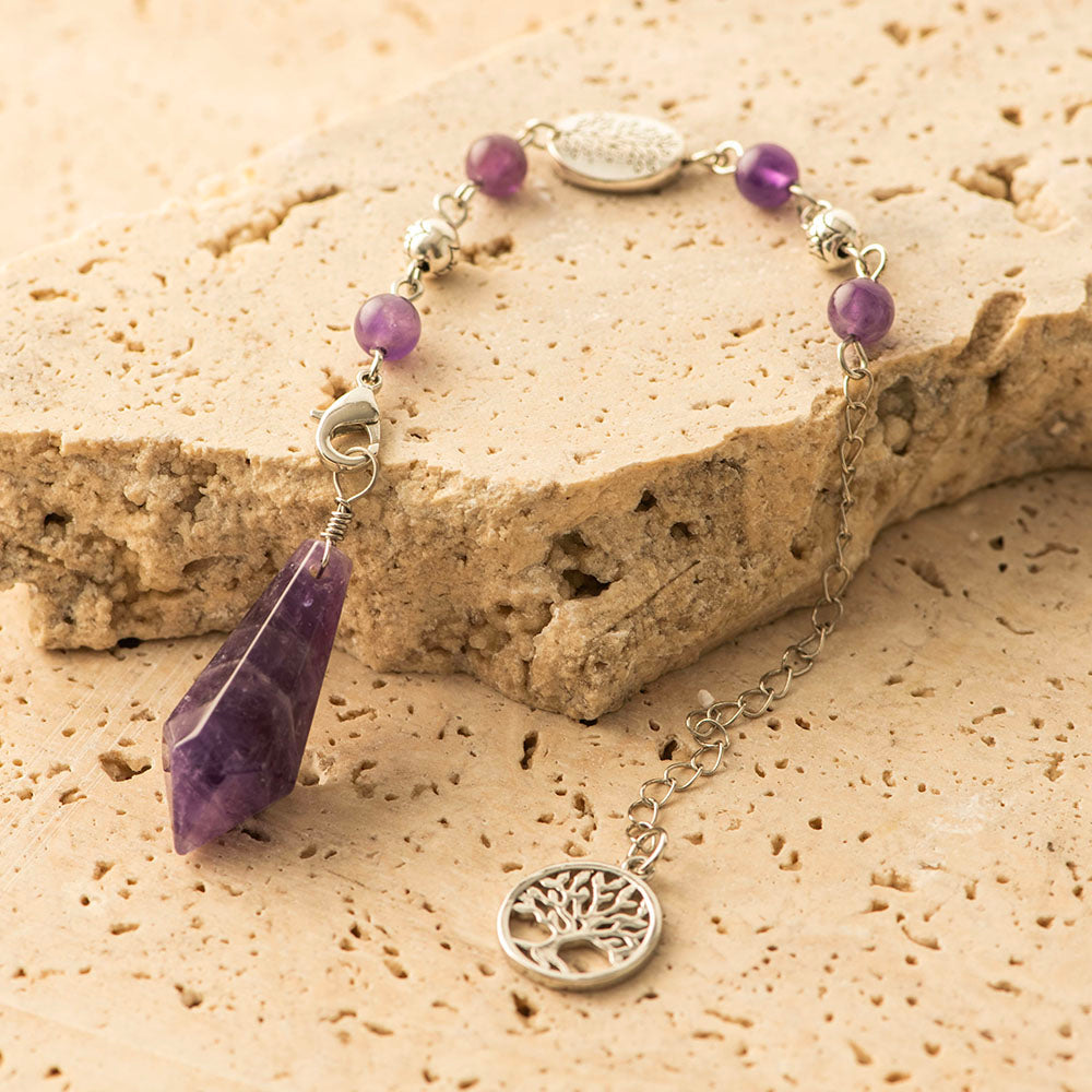 Amethyst Tree of Life Pendulum