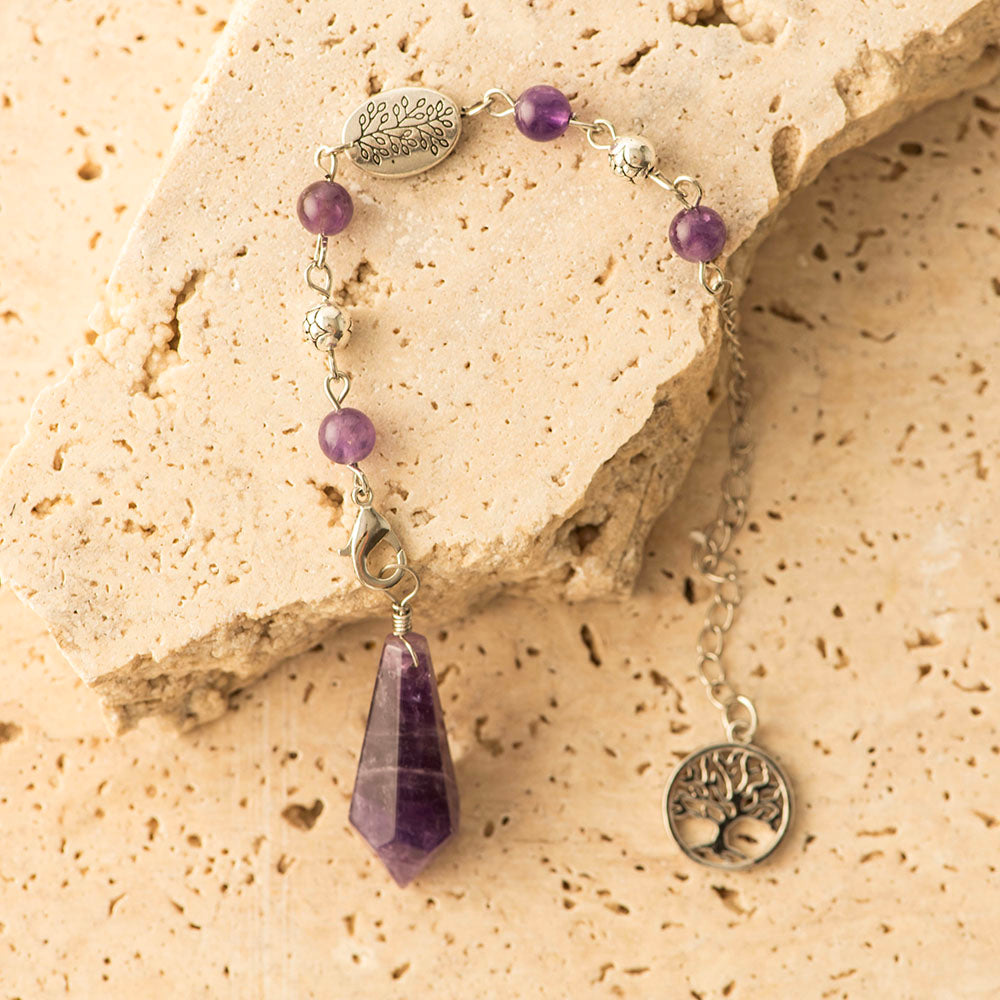 Amethyst Tree of Life Pendulum
