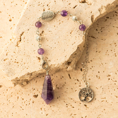 Amethyst Tree of Life Pendulum