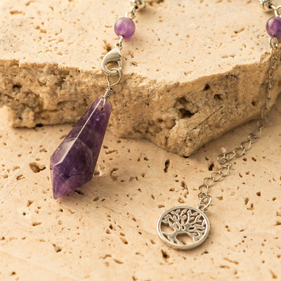 Amethyst Tree of Life Pendulum