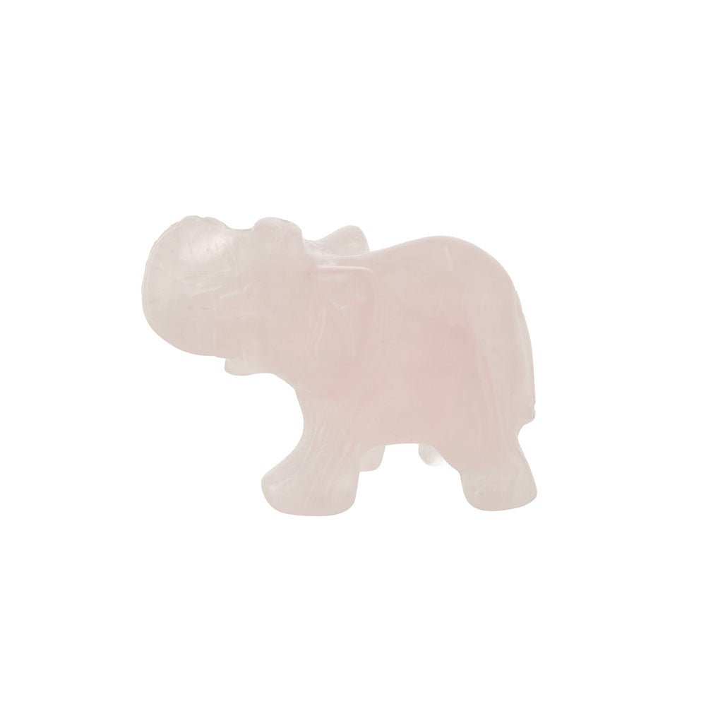 Elephant Statue Rose Quartz 5cm