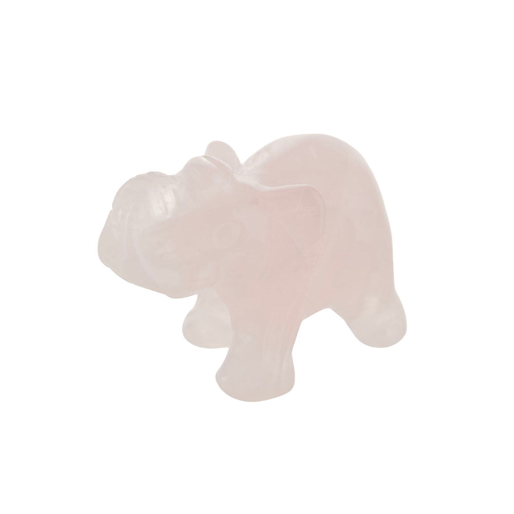 Elephant Statue Rose Quartz 5cm