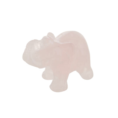 Elephant Statue Rose Quartz 5cm