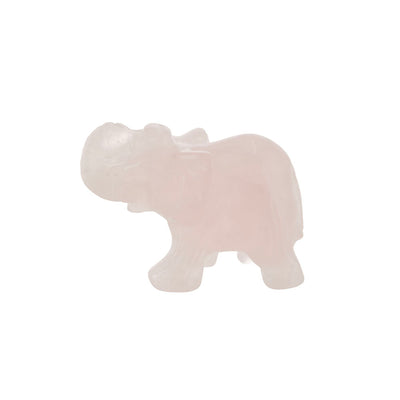 Elephant Statue Rose Quartz 5cm