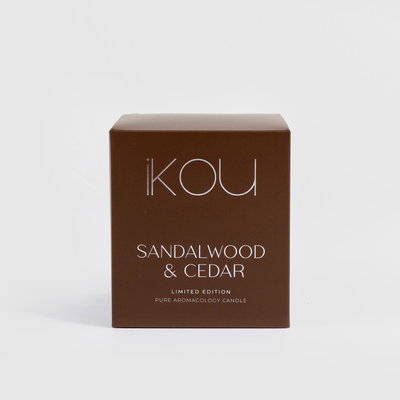 iKOU Limited Edition Candle Sandalwood & Cedar