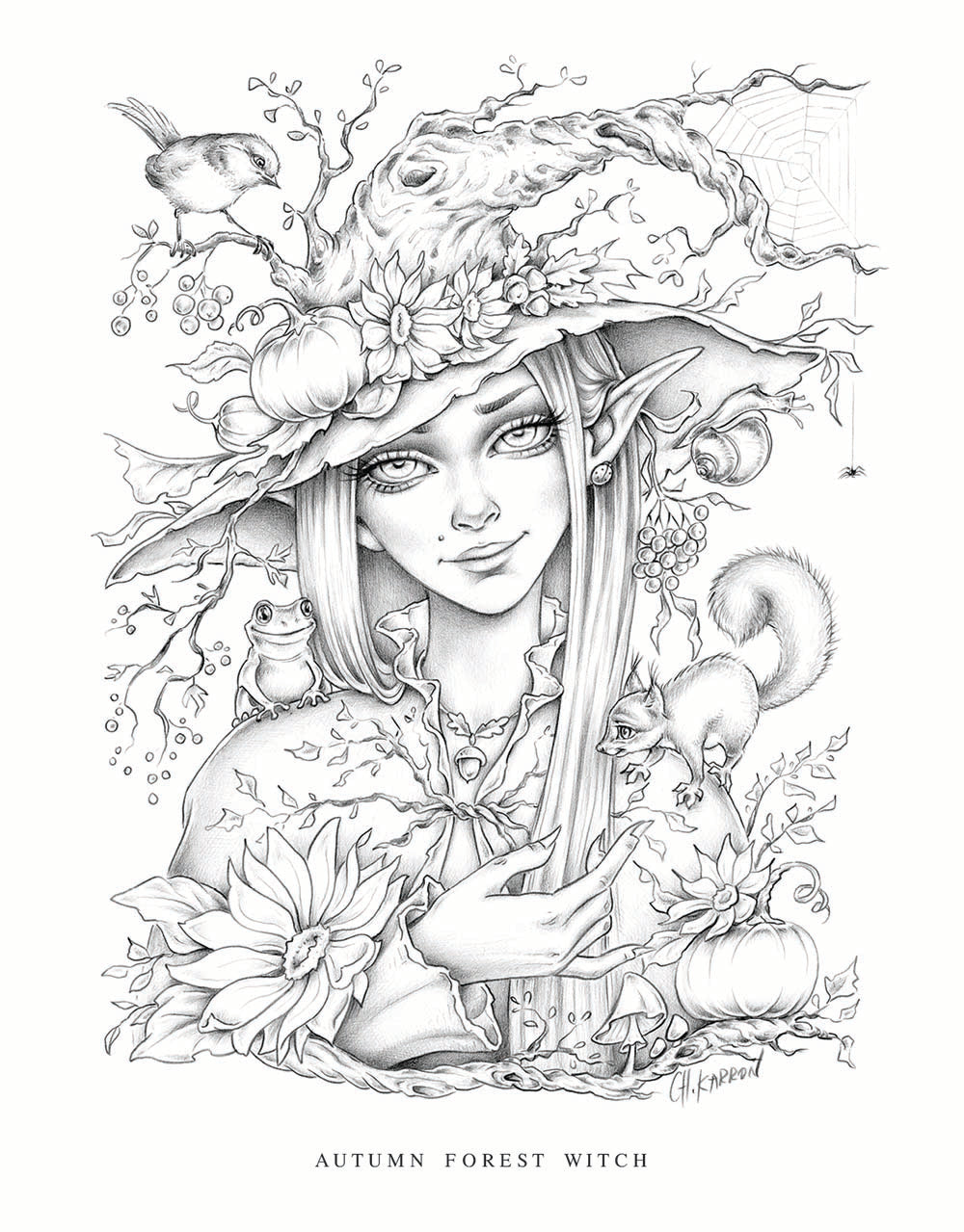 Little Folk Colouring Book by Christine Karron