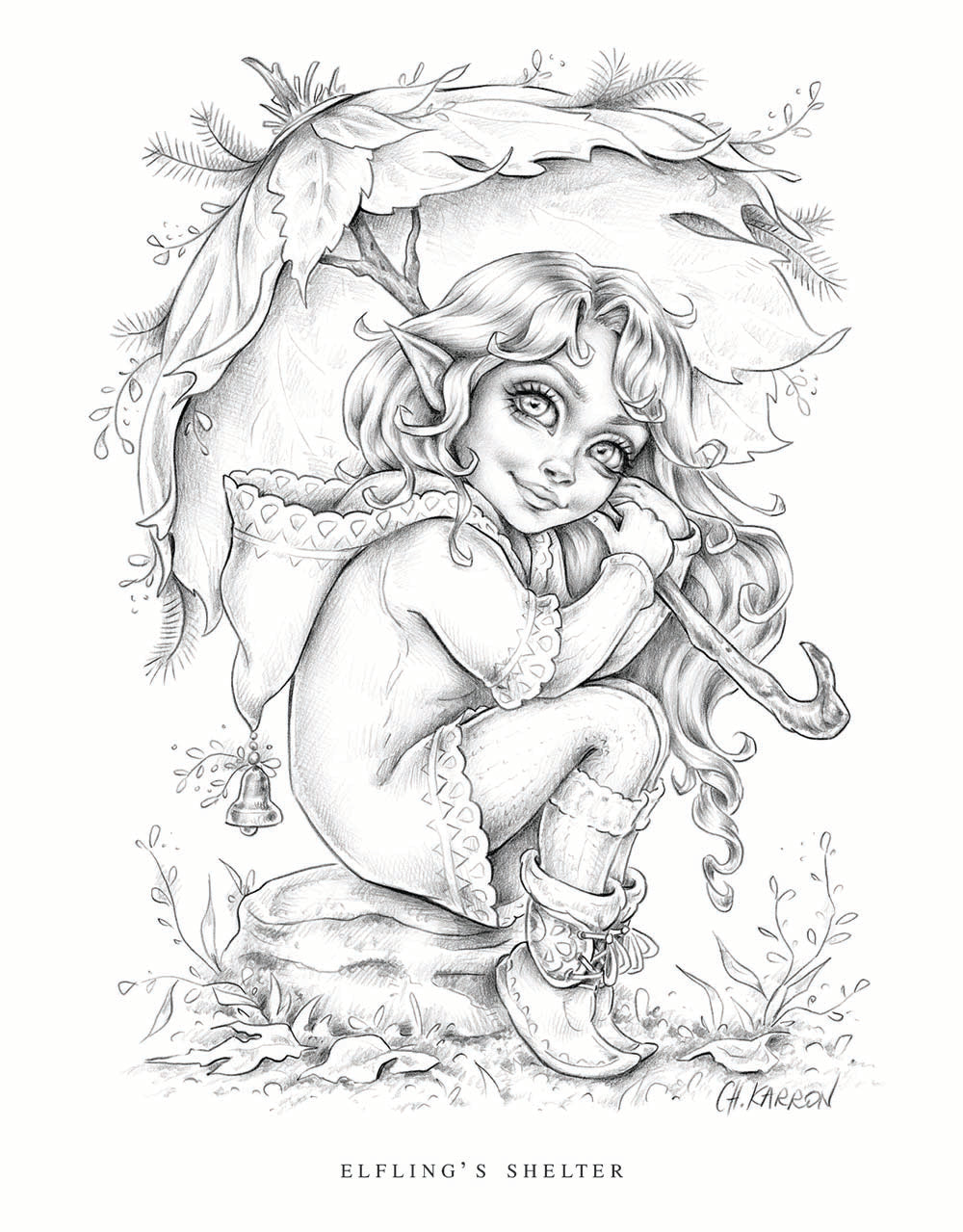 Little Folk Colouring Book by Christine Karron