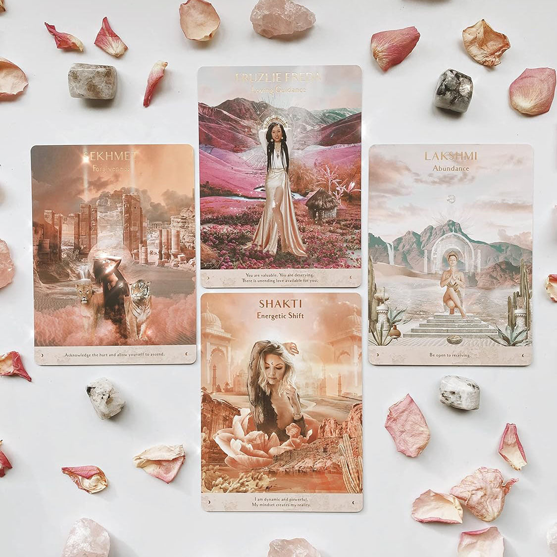 ORACLE CARDS Terra Qi Goddess Oracle - Prism + Fleur