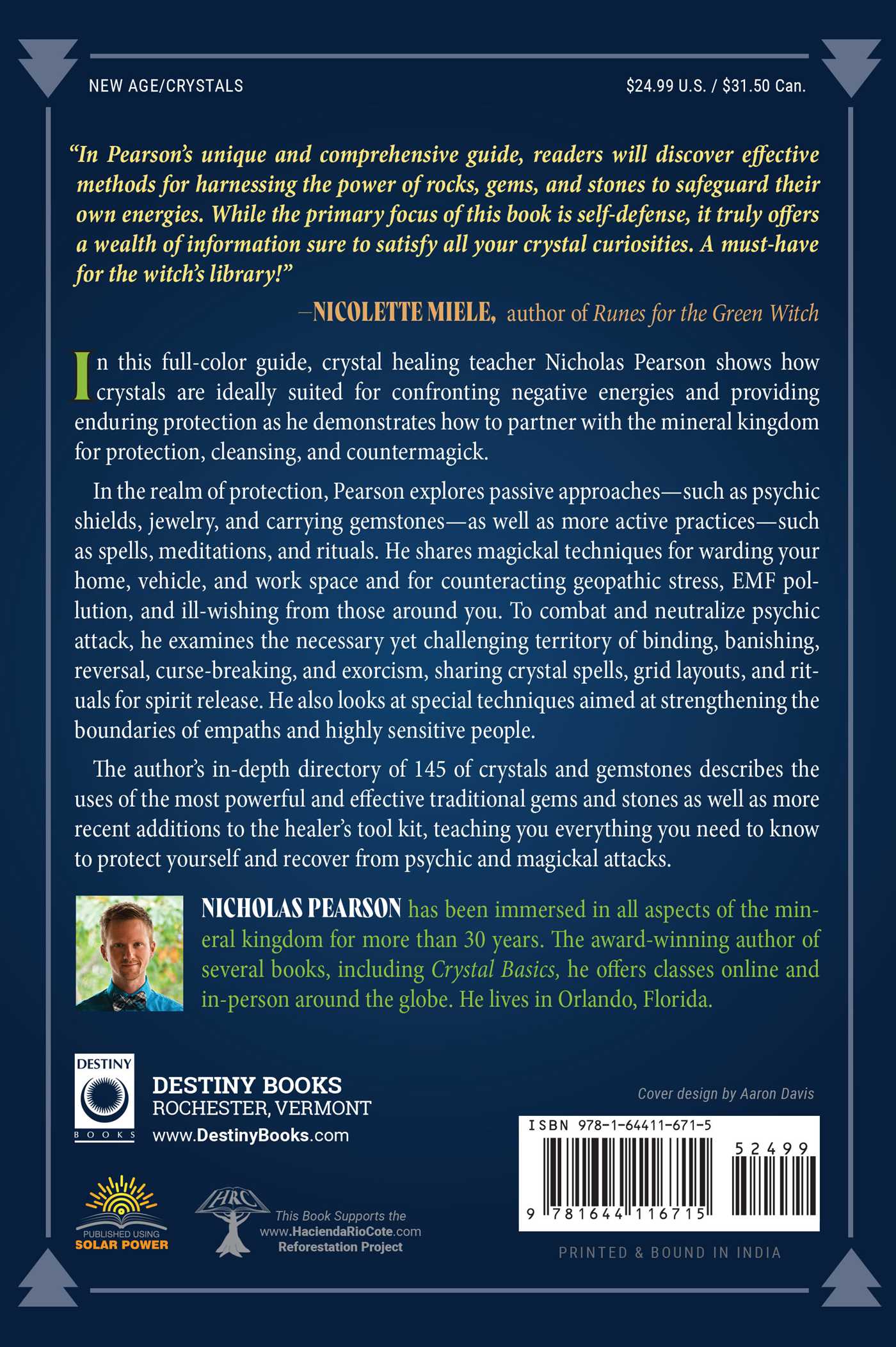 Crystals for Psychic Self Defense Book by Nicholas Pearson