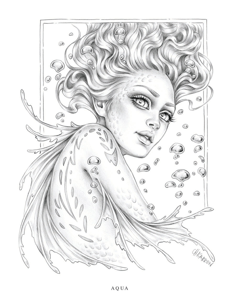 Wondrous Folk Colouring Book by Christine Karron