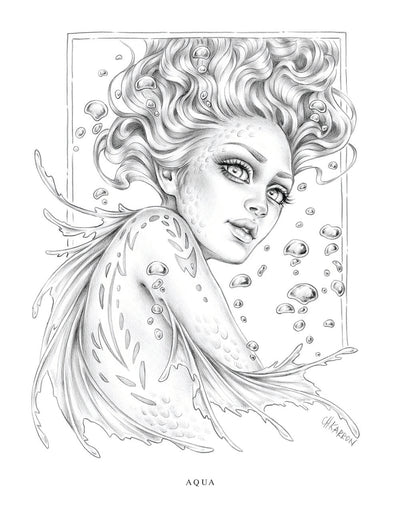 Wondrous Folk Colouring Book by Christine Karron