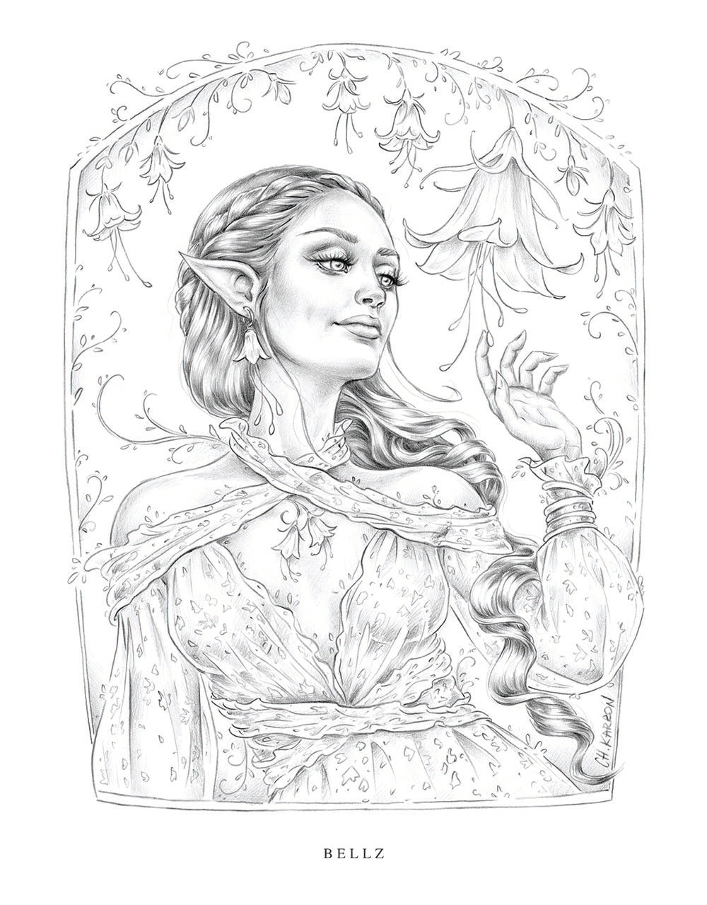 Wondrous Folk Colouring Book by Christine Karron