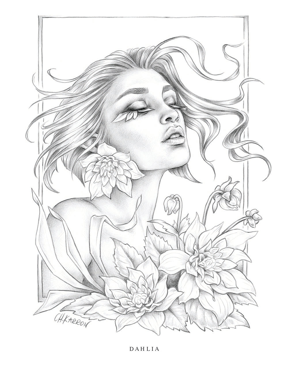 Wondrous Folk Colouring Book by Christine Karron