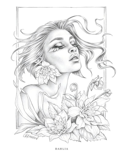 Wondrous Folk Colouring Book by Christine Karron