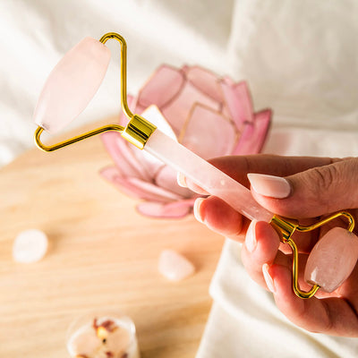 Rose Quartz Massage Roller