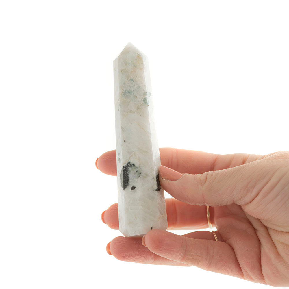 Rainbow Moonstone Point #4