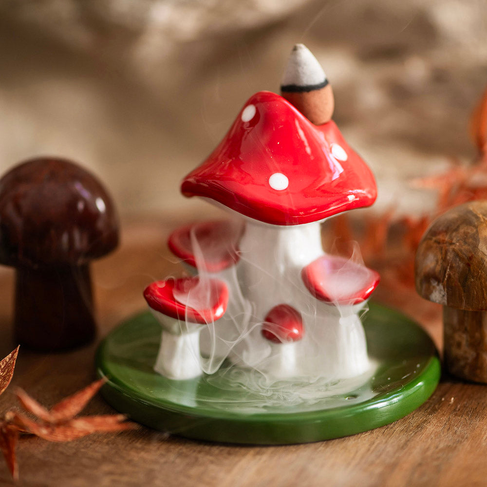 Backflow Incense Burner Mushroom