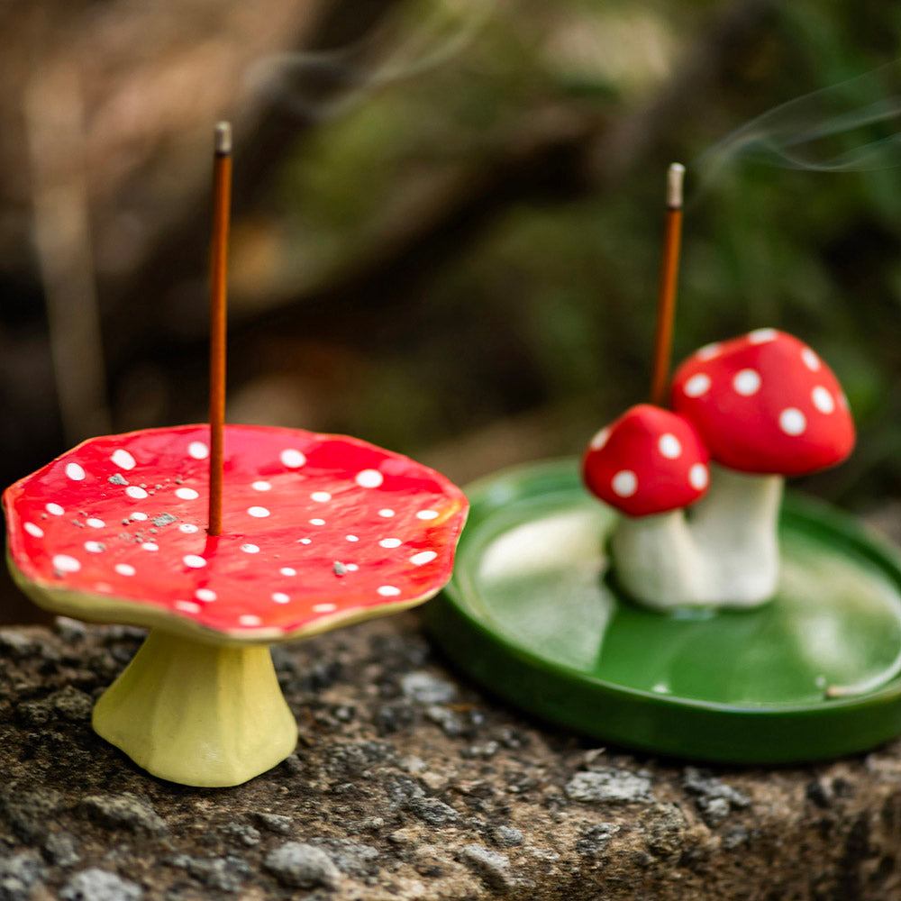 Ceramic Incense Holder Mushroom