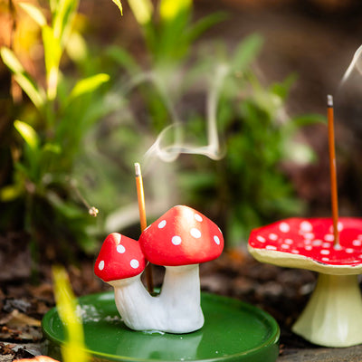 Ceramic Incense Holder Mushroom