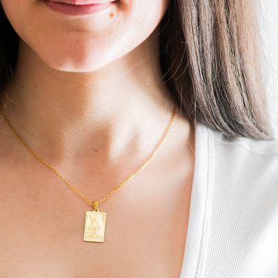 Tarot Gold Plated Necklace