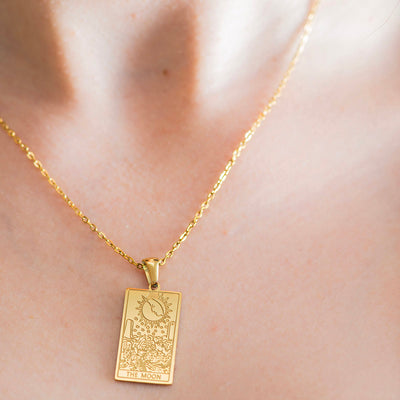 Tarot Gold Plated Necklace