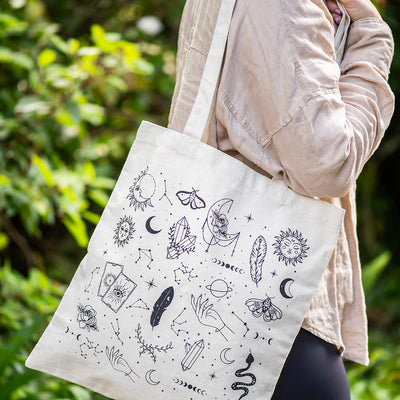 Astrology Tote Bag White
