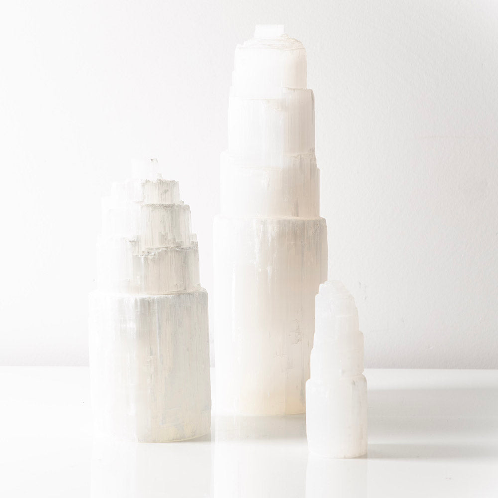 Selenite Tower 18-20cm