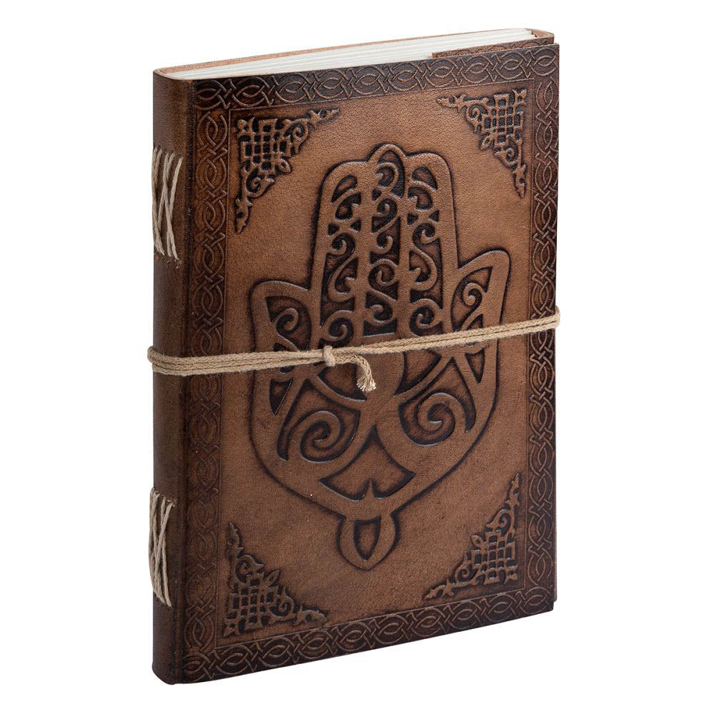 Leather Journal Hamsa Hand