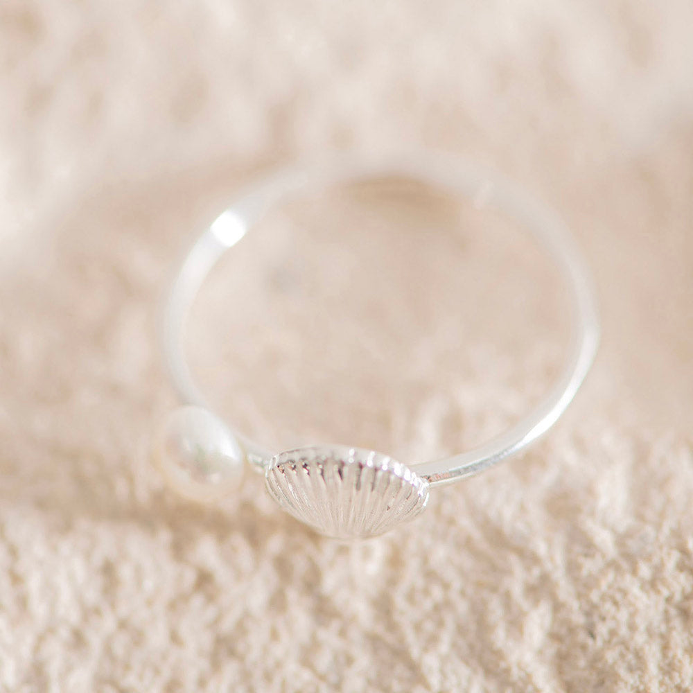RING S/S Shell & Pearl (Size 7)