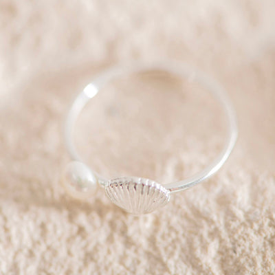 RING S/S Shell & Pearl (Size 7)