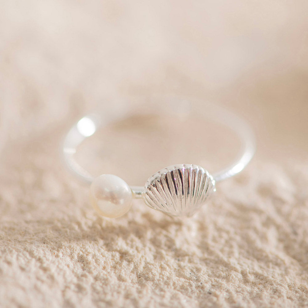 RING S/S Shell & Pearl (Size 7)