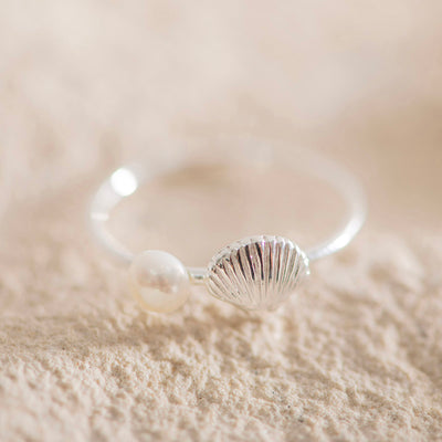 RING S/S Shell & Pearl (Size 7)