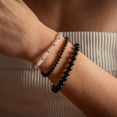 Black Obsidian Bracelet Mini Gemstone