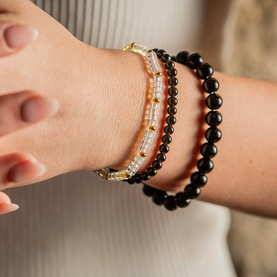 Black Obsidian Bracelet Mini Gemstone