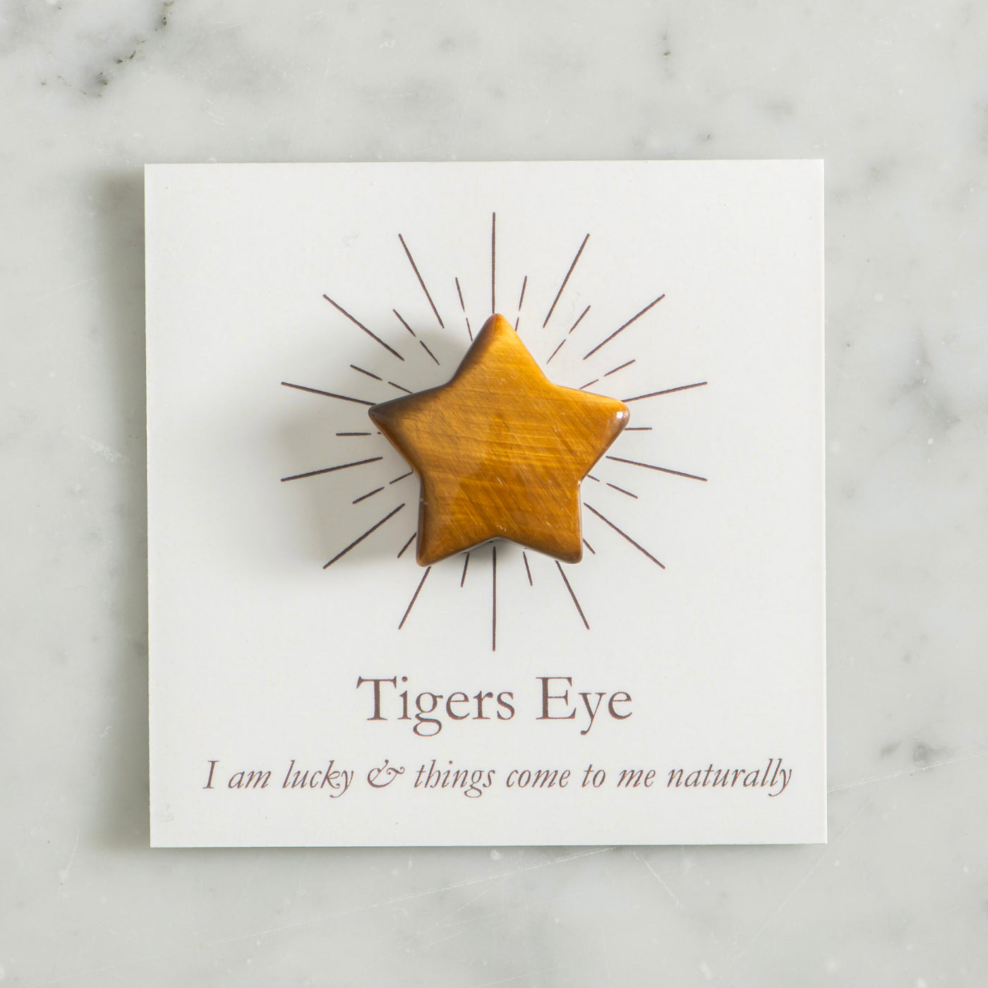 Tigers Eye Star Crystal Affirmation