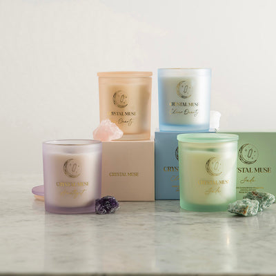 Crystal Muse Clear Quartz Candle
