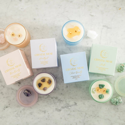 Crystal Muse Amethyst Candle