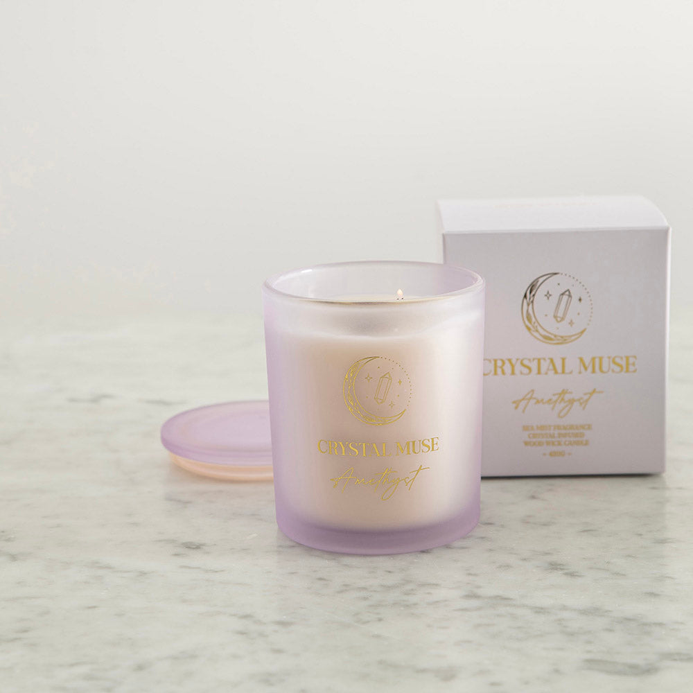 Crystal Muse Amethyst Candle